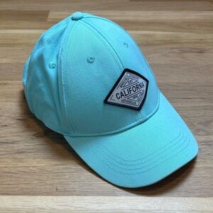 Robin Ruth Adjustable Aqua Baseball Cap with California Patch Women’s